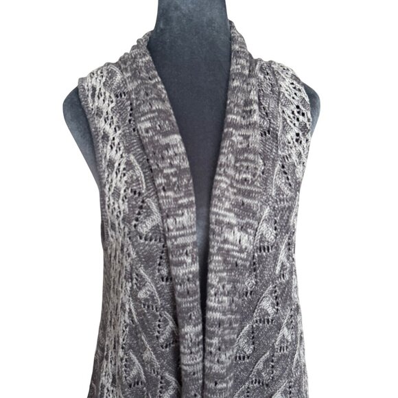 Moth Chicago Open Knit Sleeveless Cardigan Vest XS/S - Picture 2 of 7